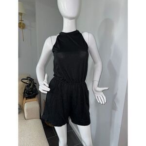 Cupshe Chic Black Off-Shoulder Romper for Effortless Summer‎ Style size Small